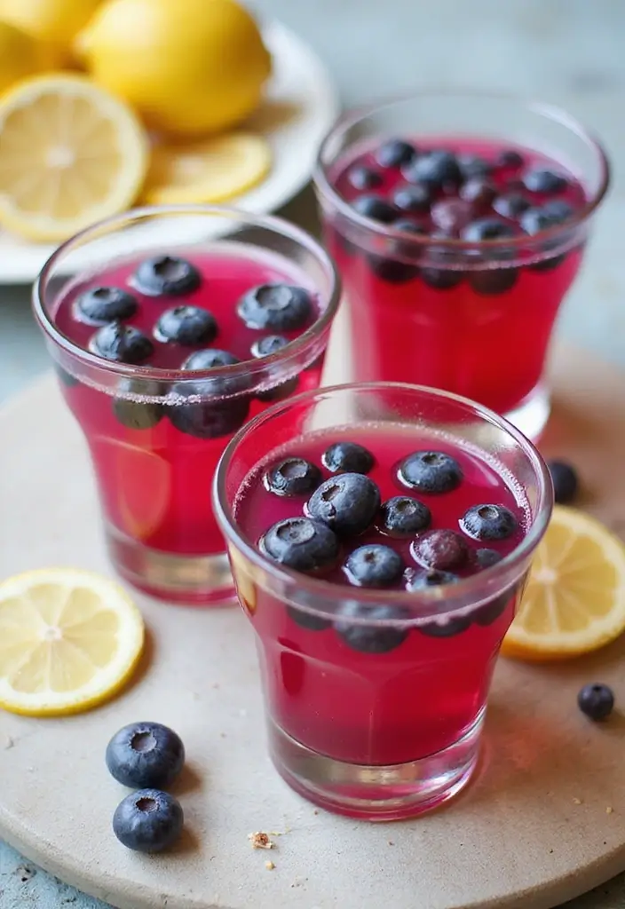 30 Ice Cream Punch Recipes Fun for Every Party - 11. Blueberry Lemonade Punch