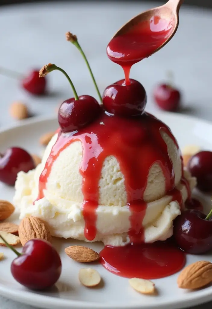 30 Ice Cream Sauce Recipes You’ll Want on Everything 18 30 Ice Cream Sauce Recipes You’ll Want on Everything - 18. Cherry Almond Sauce
