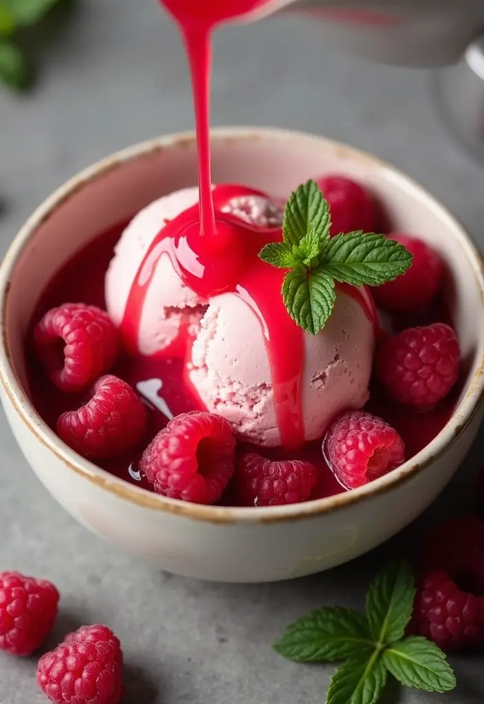 30 Ice Cream Sauce Recipes You’ll Want on Everything 3 30 Ice Cream Sauce Recipes You’ll Want on Everything - 3. Zesty Raspberry Sauce