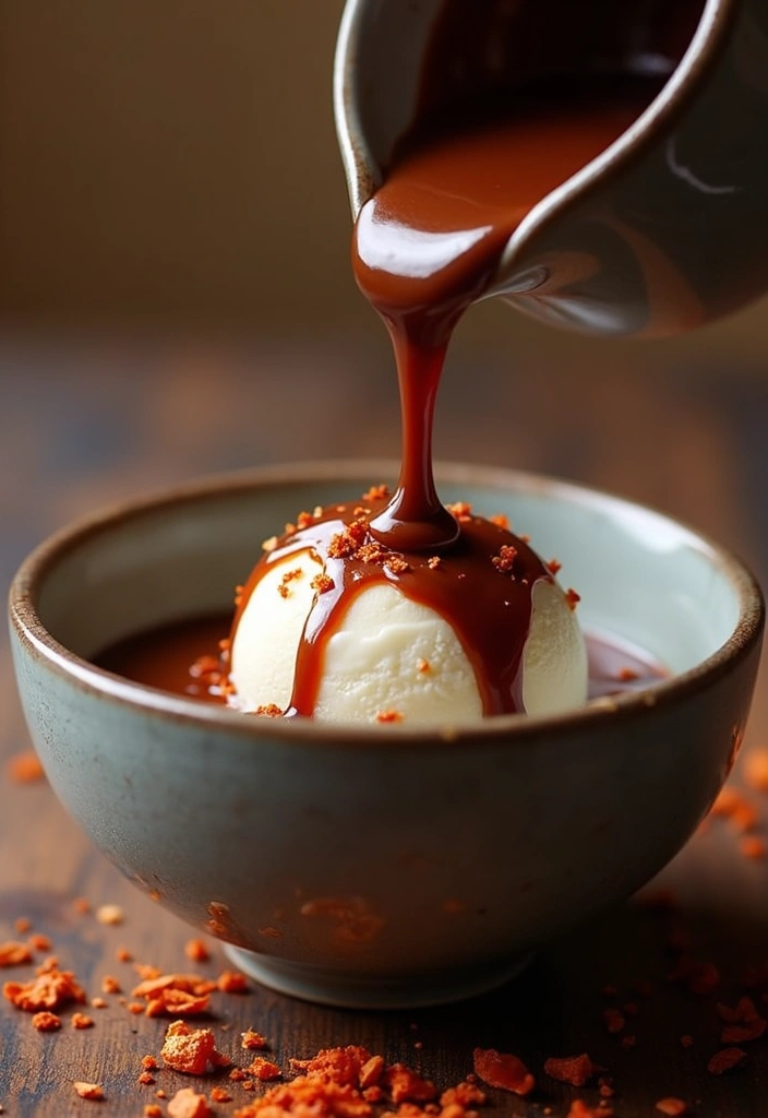 30 Ice Cream Sauce Recipes You’ll Want on Everything 8 30 Ice Cream Sauce Recipes You’ll Want on Everything - 8. Spicy Chocolate Sauce
