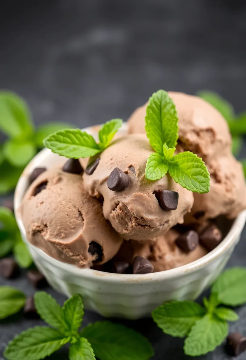 30 Ninja Creami Ice Cream Recipes Low Sugar and Flavorful - 11. Chocolate Mint Chip