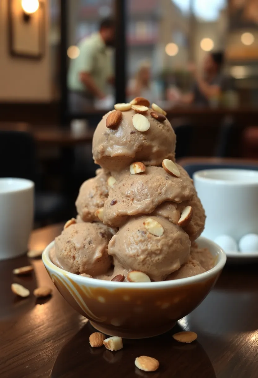 30 Ninja Creami Ice Cream Recipes Low Sugar and Flavorful - 14. Mocha Almond Fudge