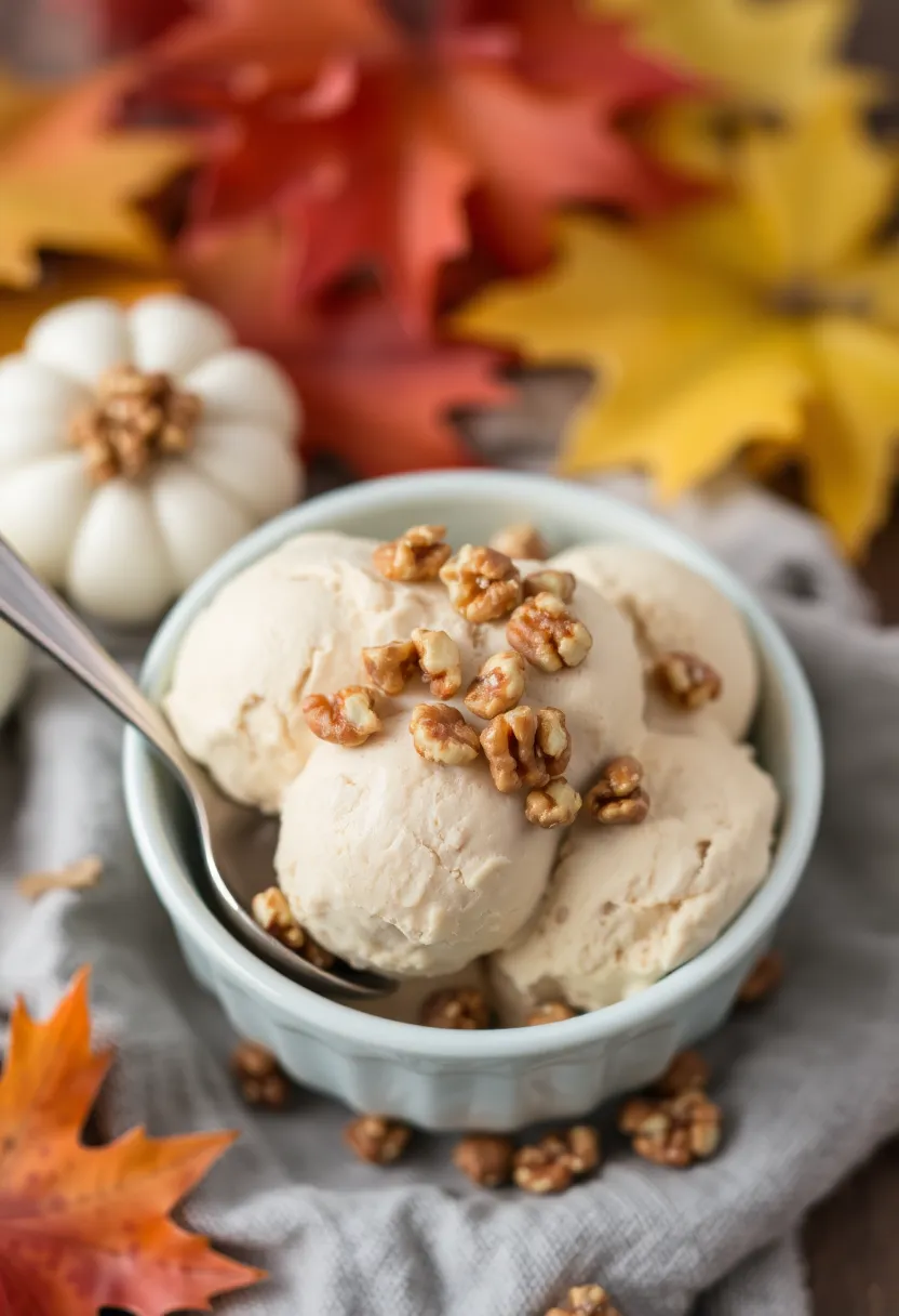 30 Ninja Creami Ice Cream Recipes Low Sugar and Flavorful - 17. Maple Walnut Heaven