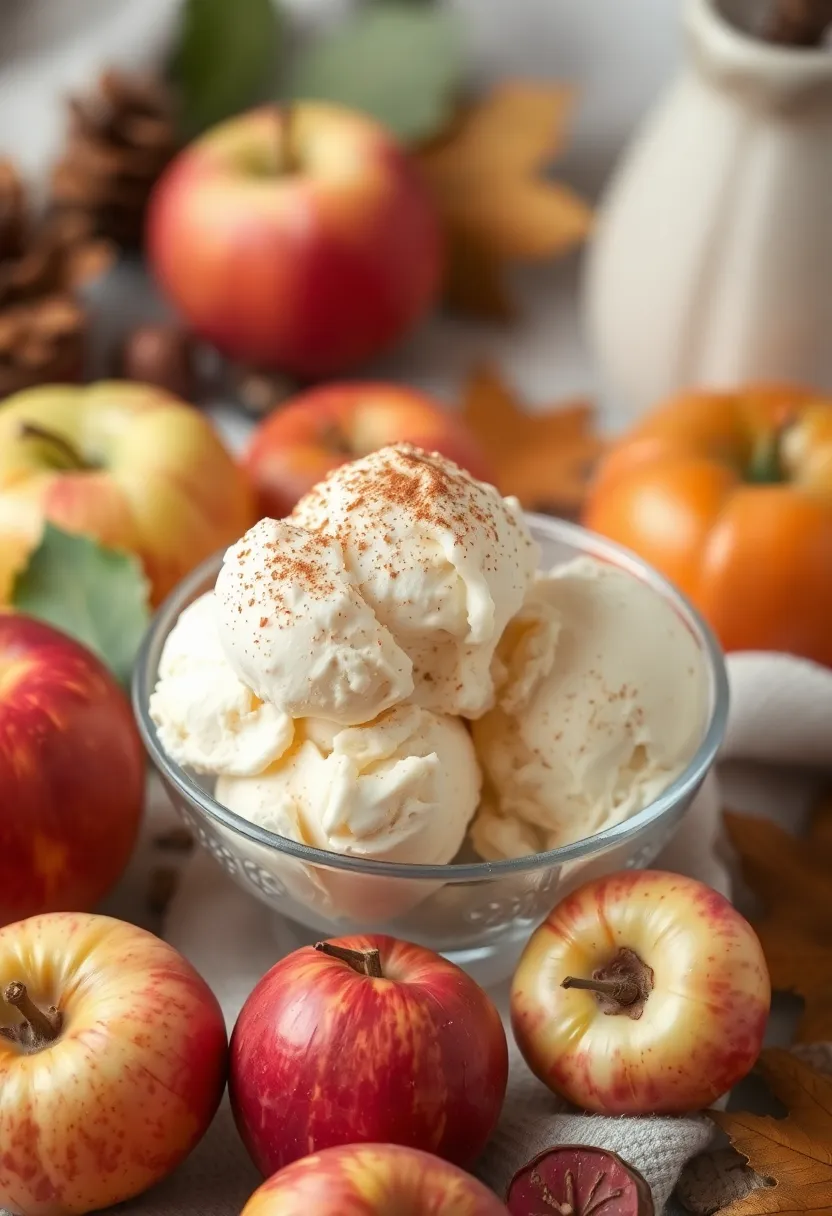 30 Ninja Creami Ice Cream Recipes Low Sugar and Flavorful - 22. Spiced Apple Ice Cream