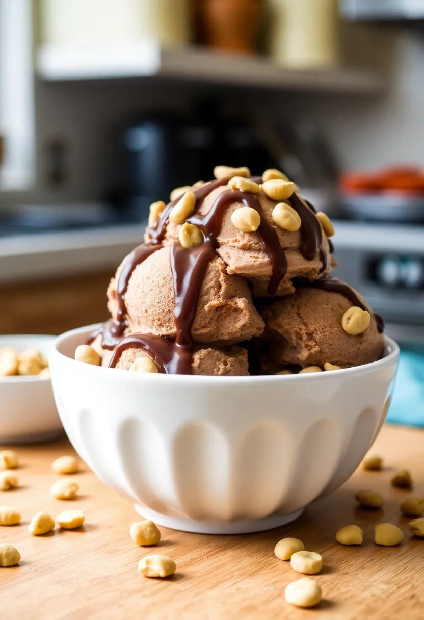 30 Ninja Creami Ice Cream Recipes Low Sugar and Flavorful - 25. Choco-Peanut Butter Delight