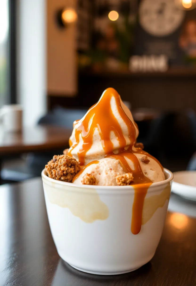 30 Ninja Creami Ice Cream Recipes Low Sugar and Flavorful - 28. Caramel Coffee Crunch