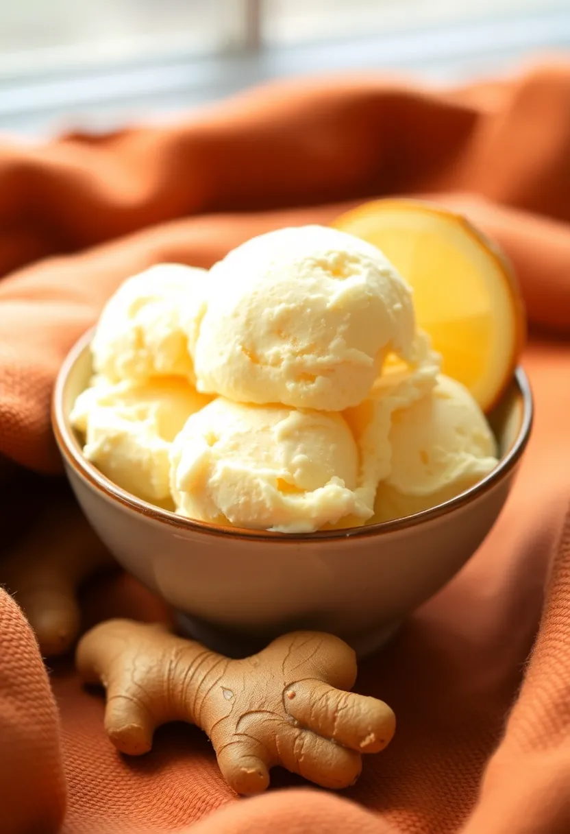 30 Ninja Creami Ice Cream Recipes Low Sugar and Flavorful - 29. Spicy Ginger Ice Cream