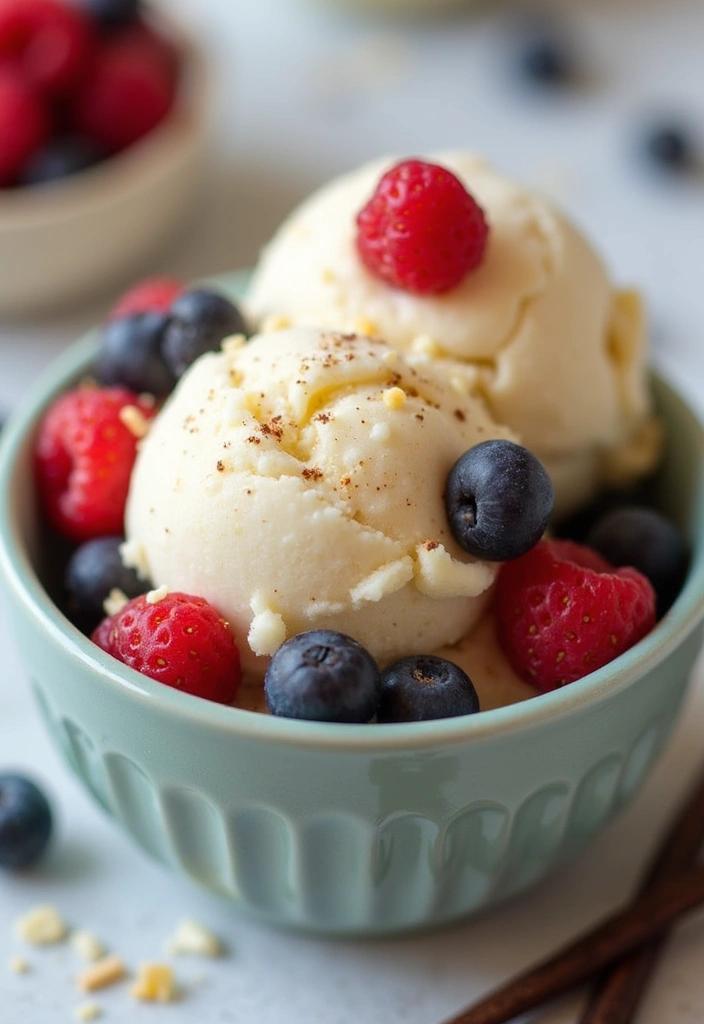 30 Ninja Creami Ice Cream Recipes Low Sugar and Flavorful - 6. Vanilla Bean Bliss