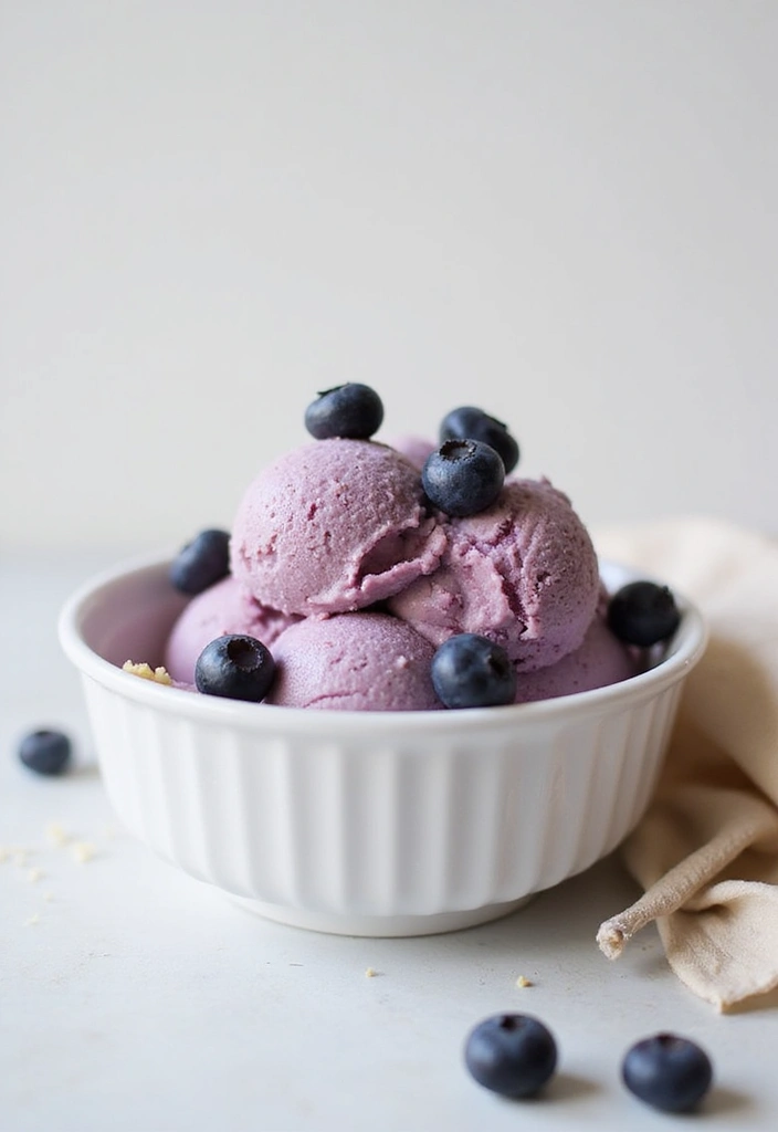 30 Ninja Creami Ice Cream Recipes Low Sugar and Flavorful - 7. Blueberry Lemon Cheesecake