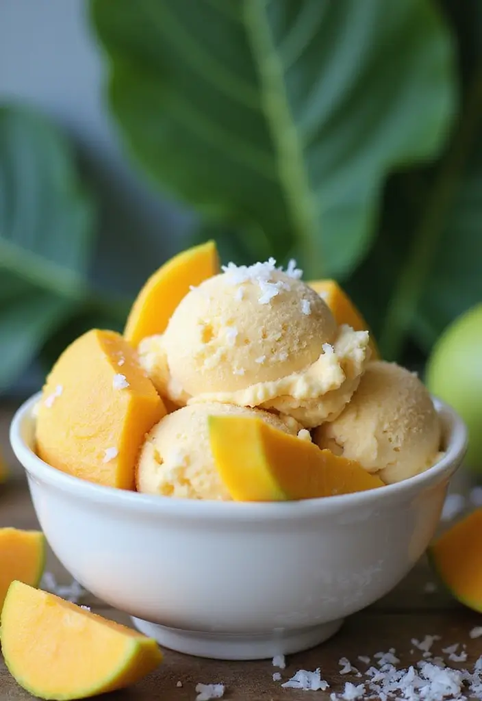 30 Ninja Ice Cream Maker Recipes Everyone Can Try 1 30 Ninja Ice Cream Maker Recipes Everyone Can Try - 1. Coconut Mango Ice Cream