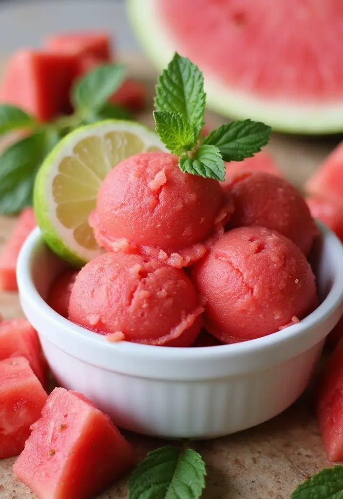 30 Ninja Ice Cream Maker Recipes Everyone Can Try 22 30 Ninja Ice Cream Maker Recipes Everyone Can Try - 22. Watermelon Sorbet