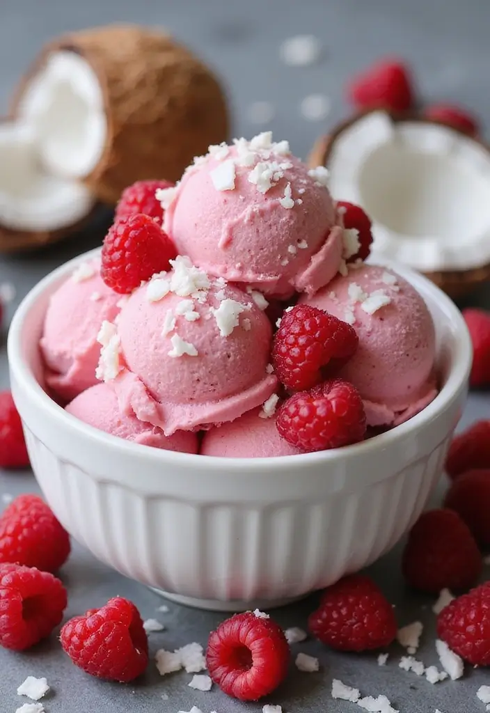 30 Ninja Ice Cream Maker Recipes Everyone Can Try 6 30 Ninja Ice Cream Maker Recipes Everyone Can Try - 6. Raspberry Coconut Sorbet