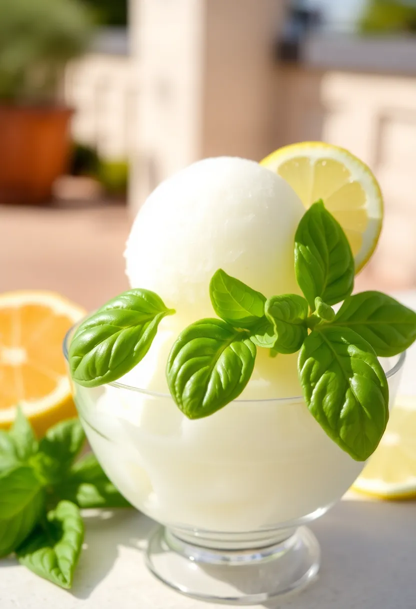 30 Pint Ice Cream Maker Recipes You’ll Love to Try 14 30 Pint Ice Cream Maker Recipes You’ll Love to Try - 14. Lemon Basil Sorbet