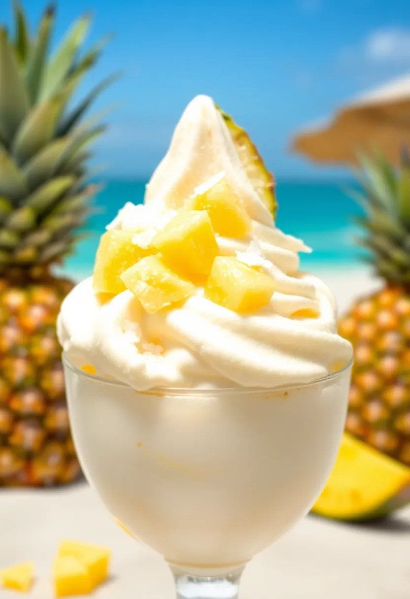 30 Pint Ice Cream Maker Recipes You’ll Love to Try 17 30 Pint Ice Cream Maker Recipes You’ll Love to Try - 17. Tropical Pineapple Coconut