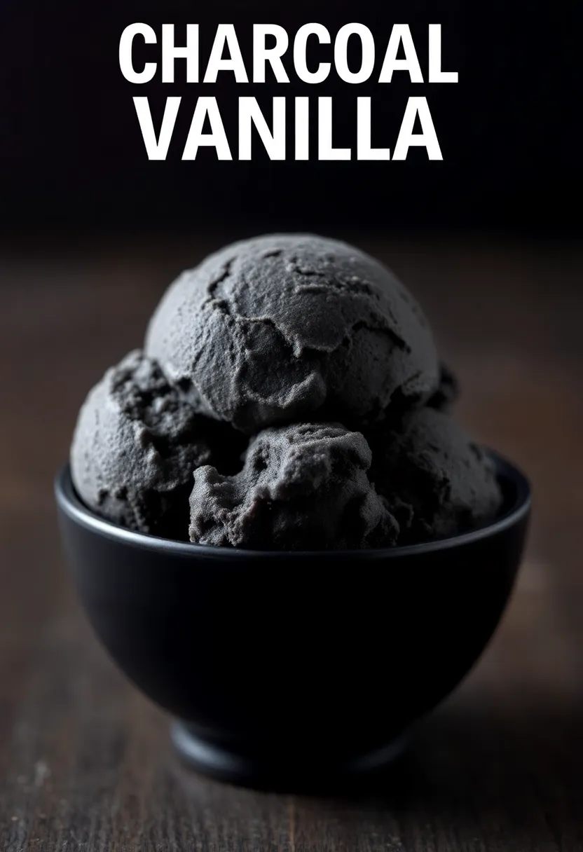 30 Pint Ice Cream Maker Recipes You’ll Love to Try 19 30 Pint Ice Cream Maker Recipes You’ll Love to Try - 19. Charcoal Vanilla Burst