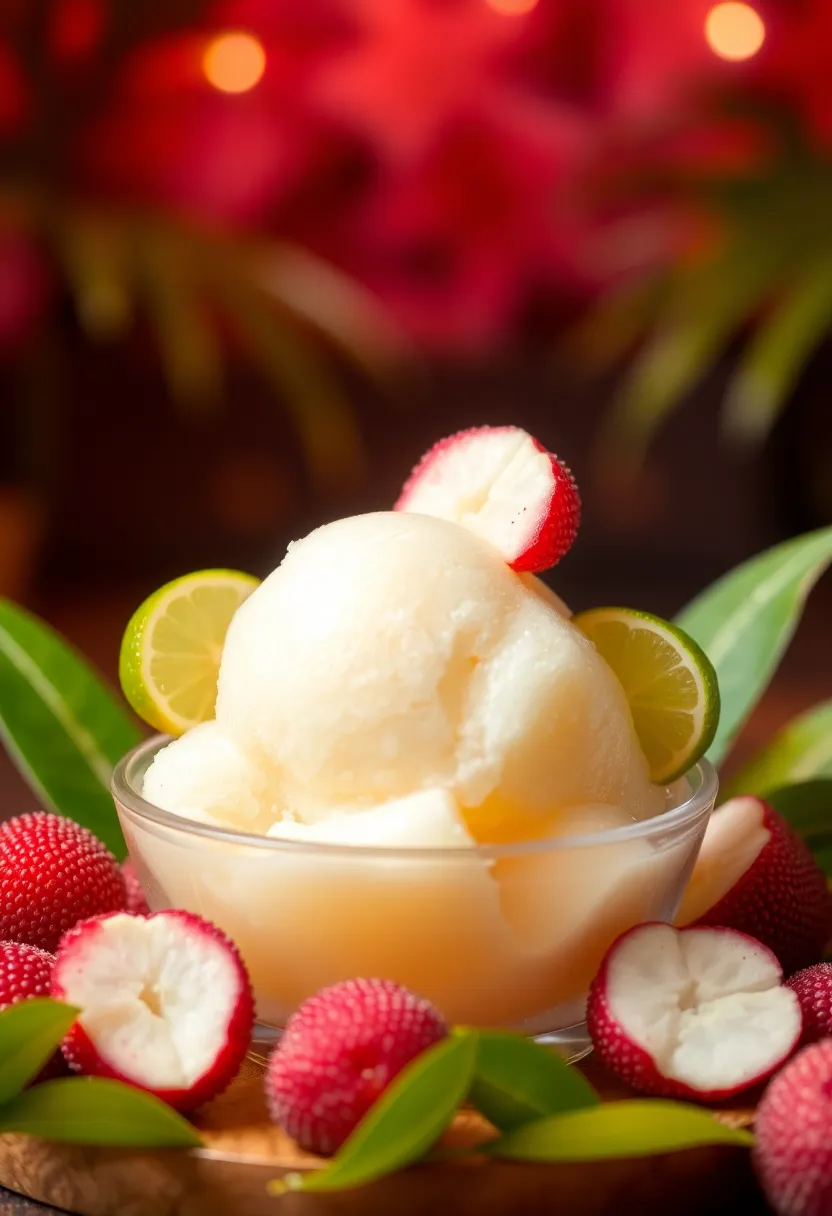 30 Pint Ice Cream Maker Recipes You’ll Love to Try 26 30 Pint Ice Cream Maker Recipes You’ll Love to Try - 26. Tropical Lychee Sorbet