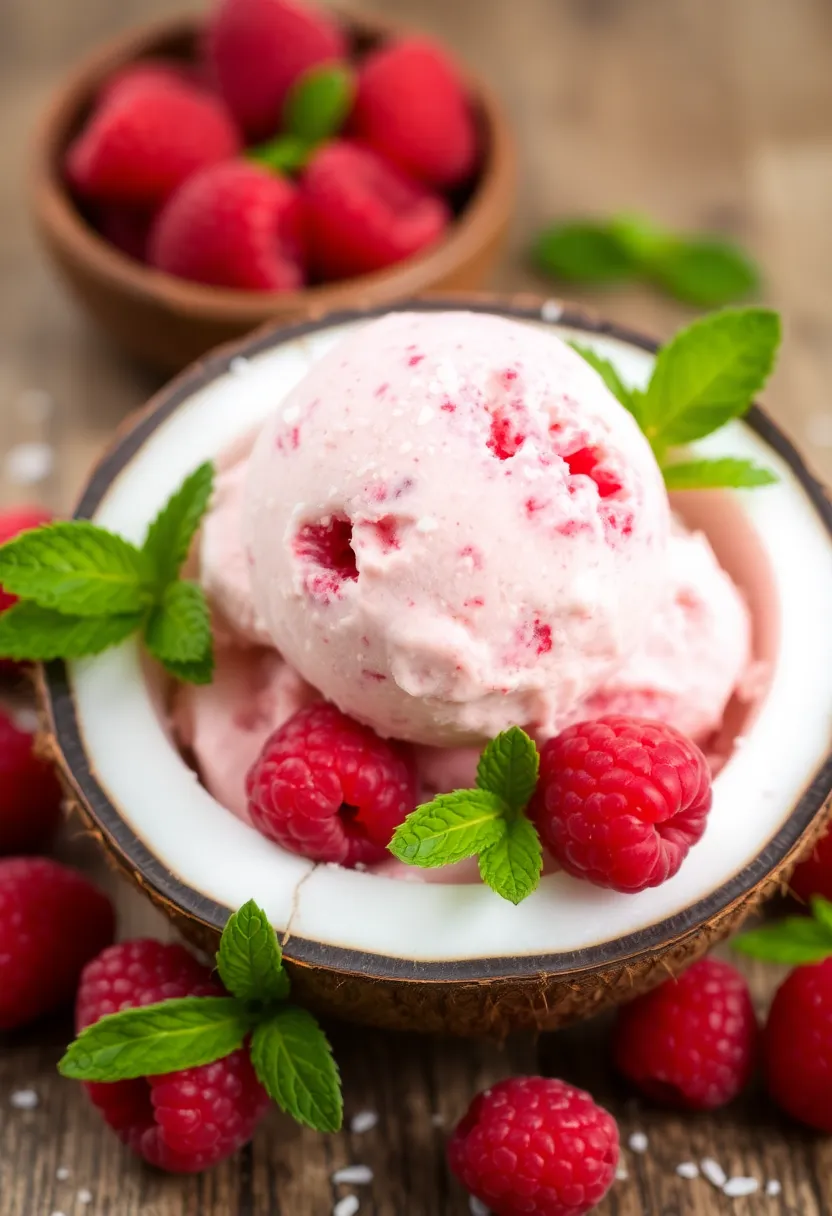 30 Pint Ice Cream Maker Recipes You’ll Love to Try 9 30 Pint Ice Cream Maker Recipes You’ll Love to Try - 9. Raspberry Coconut Cream