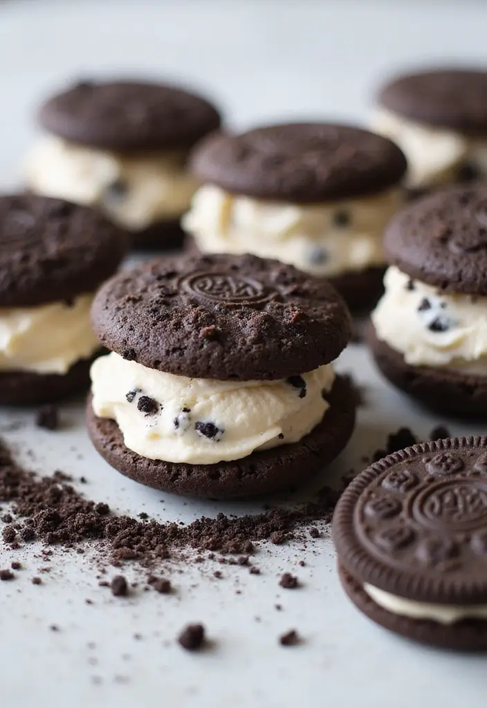 30 Recipes Using Ice Cream Sandwiches That Wow Guests 11 30 Recipes Using Ice Cream Sandwiches That Wow Guests - 11. Cookies and Cream Ice Cream Sandwiches