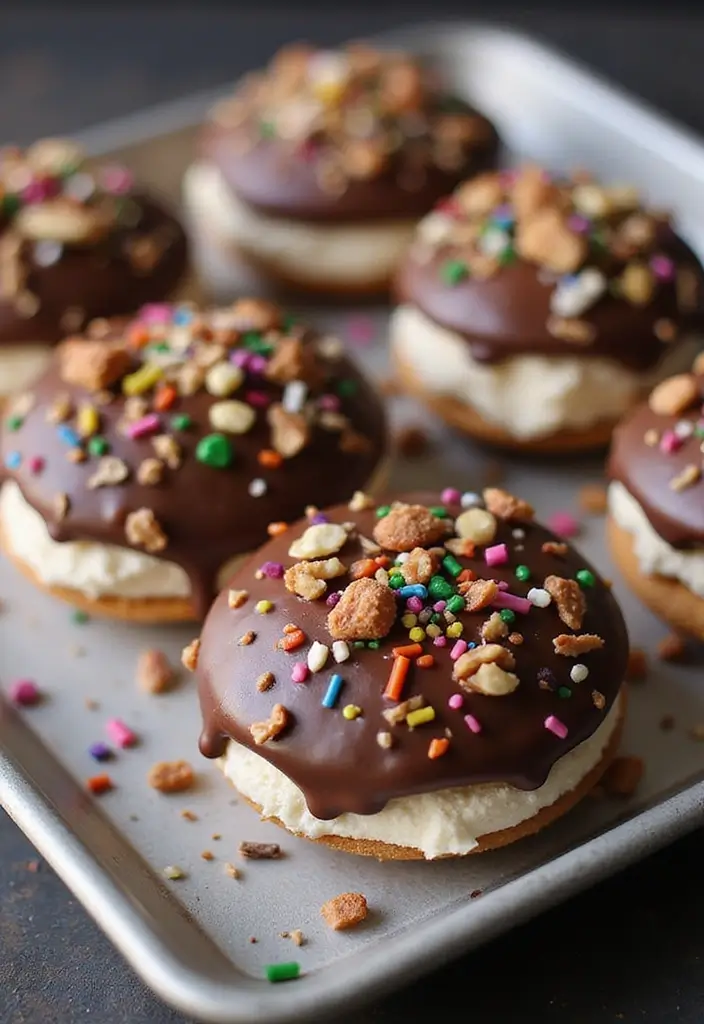 30 Recipes Using Ice Cream Sandwiches That Wow Guests 6 30 Recipes Using Ice Cream Sandwiches That Wow Guests - 6. Chocolate Dipped Ice Cream Sandwiches
