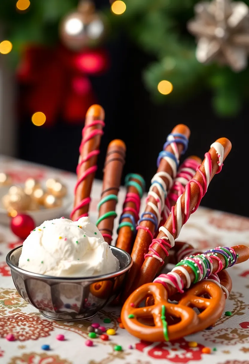 30 Recipes with Vanilla Ice Cream You’ll Make Again and Again 15 30 Recipes with Vanilla Ice Cream You’ll Make Again and Again - 15. Vanilla Ice Cream and Chocolate Dipped Pretzels
