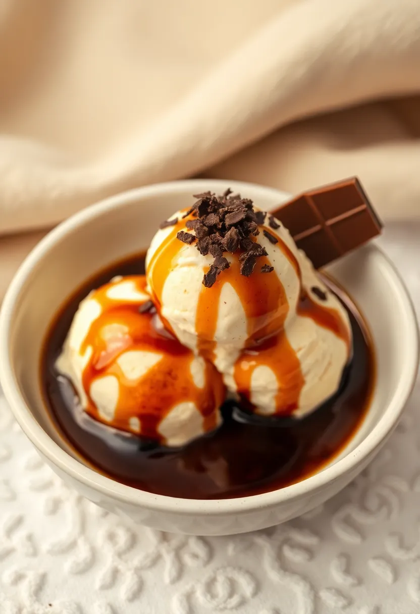 30 Recipes with Vanilla Ice Cream You’ll Make Again and Again 19 30 Recipes with Vanilla Ice Cream You’ll Make Again and Again - 19. Vanilla Ice Cream with Espresso Drizzle
