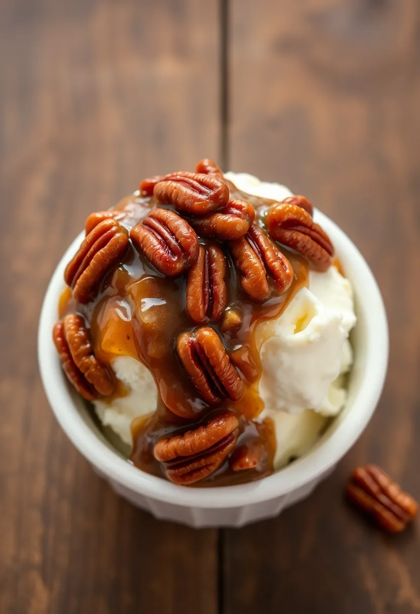 30 Recipes with Vanilla Ice Cream You’ll Make Again and Again 20 30 Recipes with Vanilla Ice Cream You’ll Make Again and Again - 20. Vanilla Ice Cream with Pecan Pie Filling