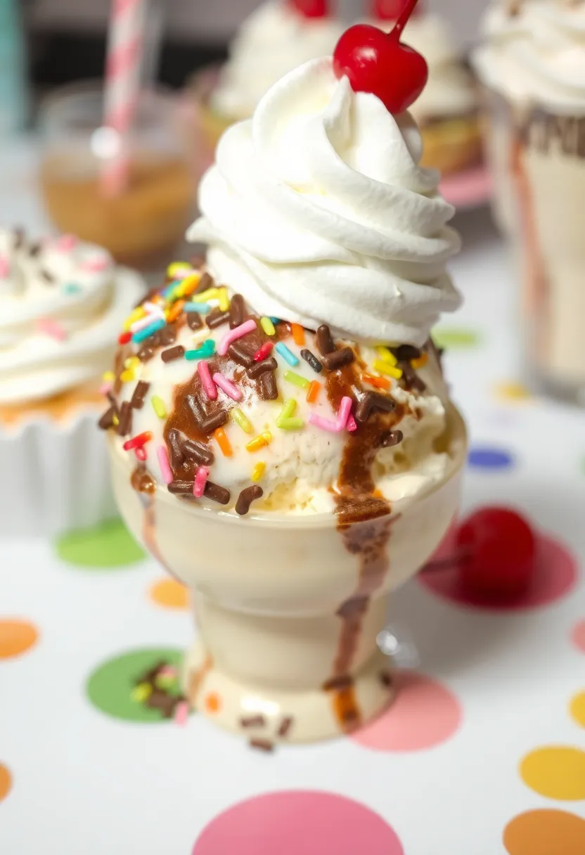 30 Recipes with Vanilla Ice Cream You’ll Make Again and Again 24 30 Recipes with Vanilla Ice Cream You’ll Make Again and Again - 24. Vanilla Ice Cream with Chocolate Sprinkles