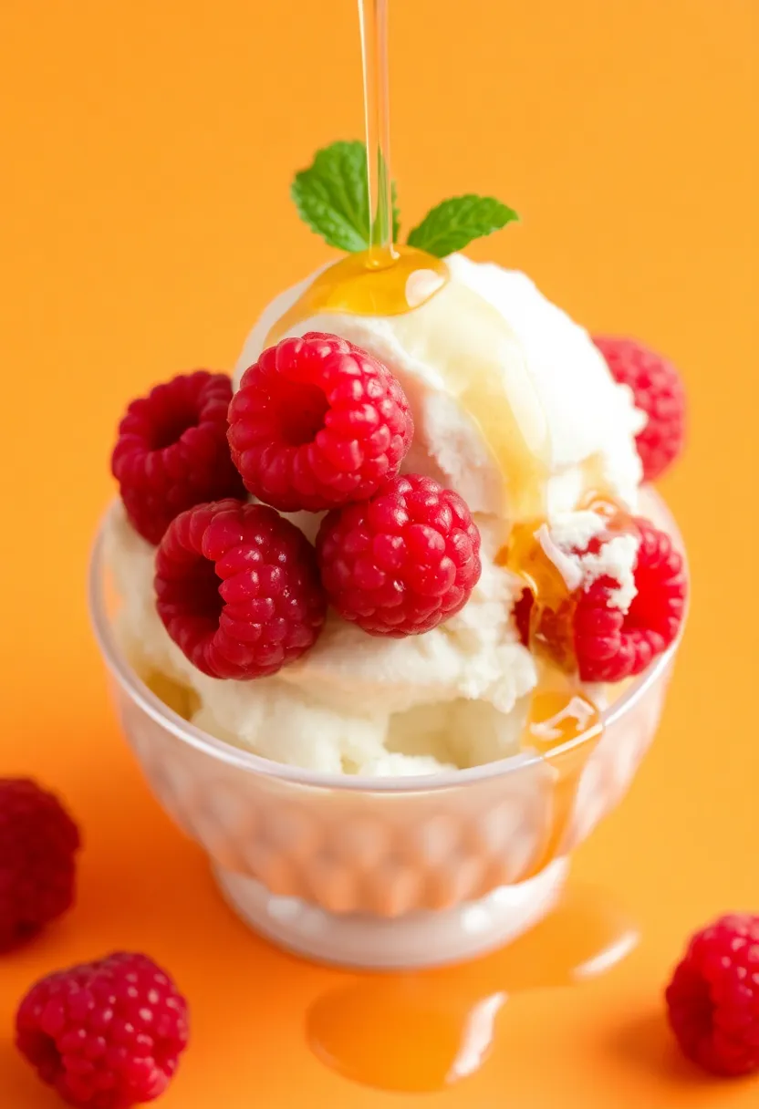 30 Recipes with Vanilla Ice Cream You’ll Make Again and Again 27 30 Recipes with Vanilla Ice Cream You’ll Make Again and Again - 27. Vanilla Ice Cream with Raspberries
