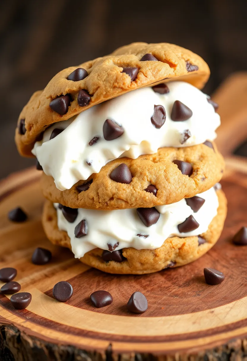 30 Recipes with Vanilla Ice Cream You’ll Make Again and Again 7 30 Recipes with Vanilla Ice Cream You’ll Make Again and Again - 7. Vanilla Ice Cream and Chocolate Chip Cookie Sandwich