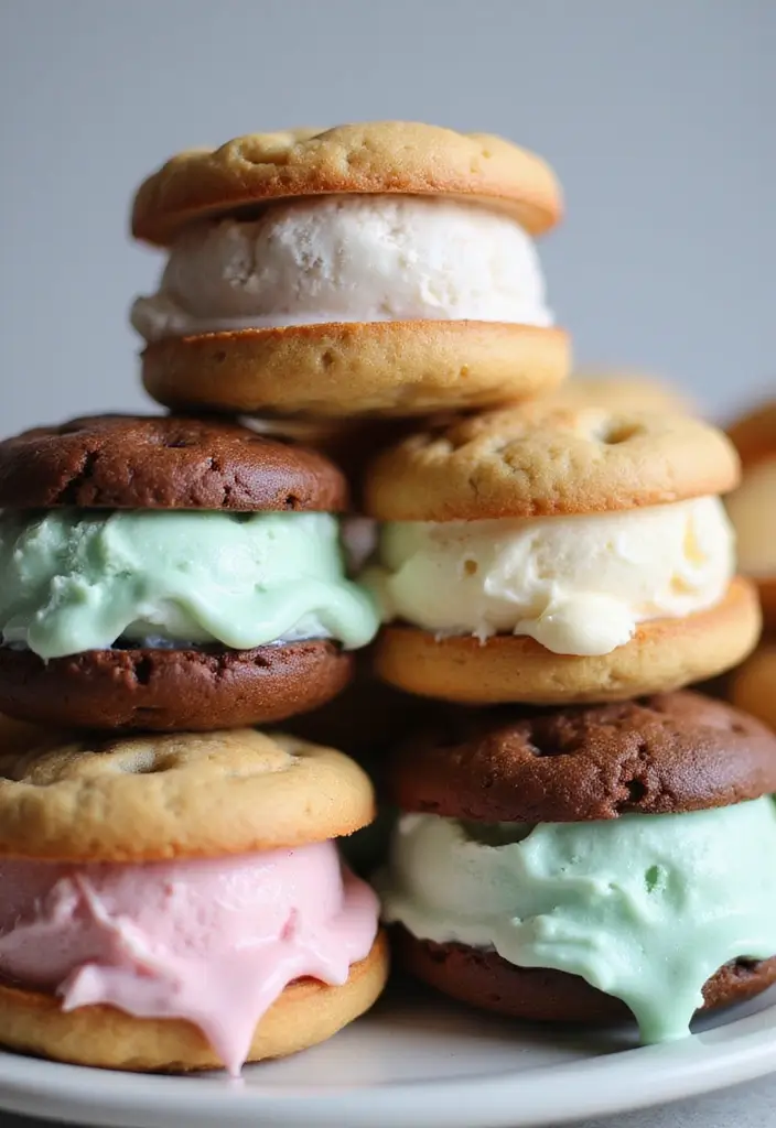 30 Simple and Creative Recipes with Ice Cream 1 30 Simple and Creative Recipes with Ice Cream - 1. Ice Cream Sandwiches