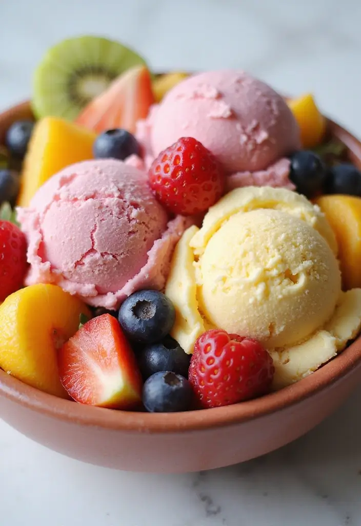 30 Simple and Creative Recipes with Ice Cream 17 30 Simple and Creative Recipes with Ice Cream - 17. Ice Cream Fruit Salad