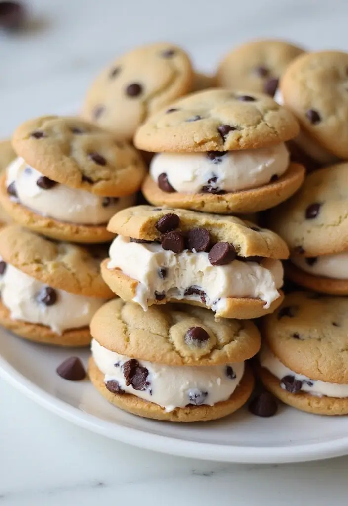 30 Simple and Creative Recipes with Ice Cream 23 30 Simple and Creative Recipes with Ice Cream - 23. Chocolate Chip Ice Cream Cookies