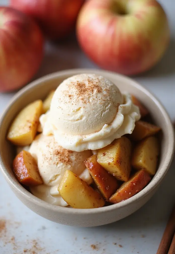 30 Simple and Creative Recipes with Ice Cream 27 30 Simple and Creative Recipes with Ice Cream - 27. Spiced Apple Ice Cream