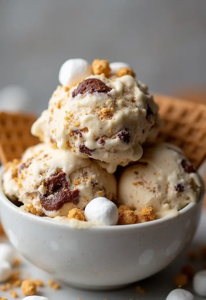 30 Simple and Creative Recipes with Ice Cream 8 30 Simple and Creative Recipes with Ice Cream - 8. S'mores Ice Cream