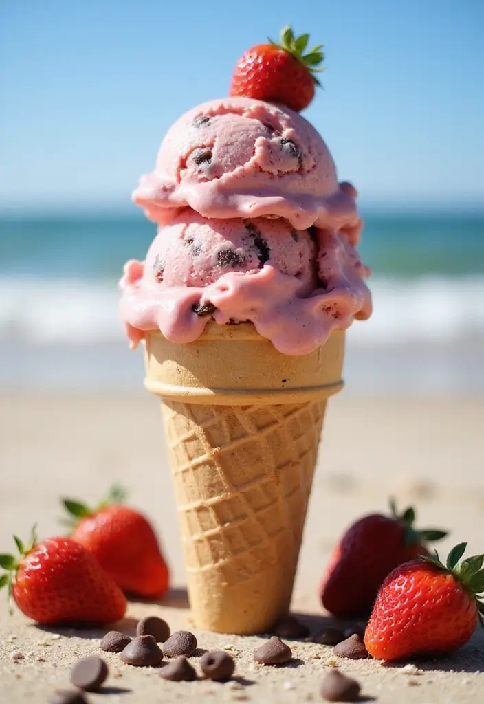 30 Strawberry Ice Cream Dessert Recipes Everyone Will Enjoy 10 30 Strawberry Ice Cream Dessert Recipes Everyone Will Enjoy - 10. Strawberry Chocolate Chip Ice Cream