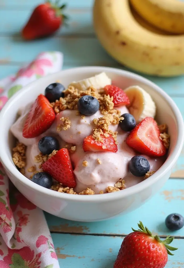 30 Strawberry Ice Cream Dessert Recipes Everyone Will Enjoy 2 30 Strawberry Ice Cream Dessert Recipes Everyone Will Enjoy - 2. Strawberry Banana Nice Cream