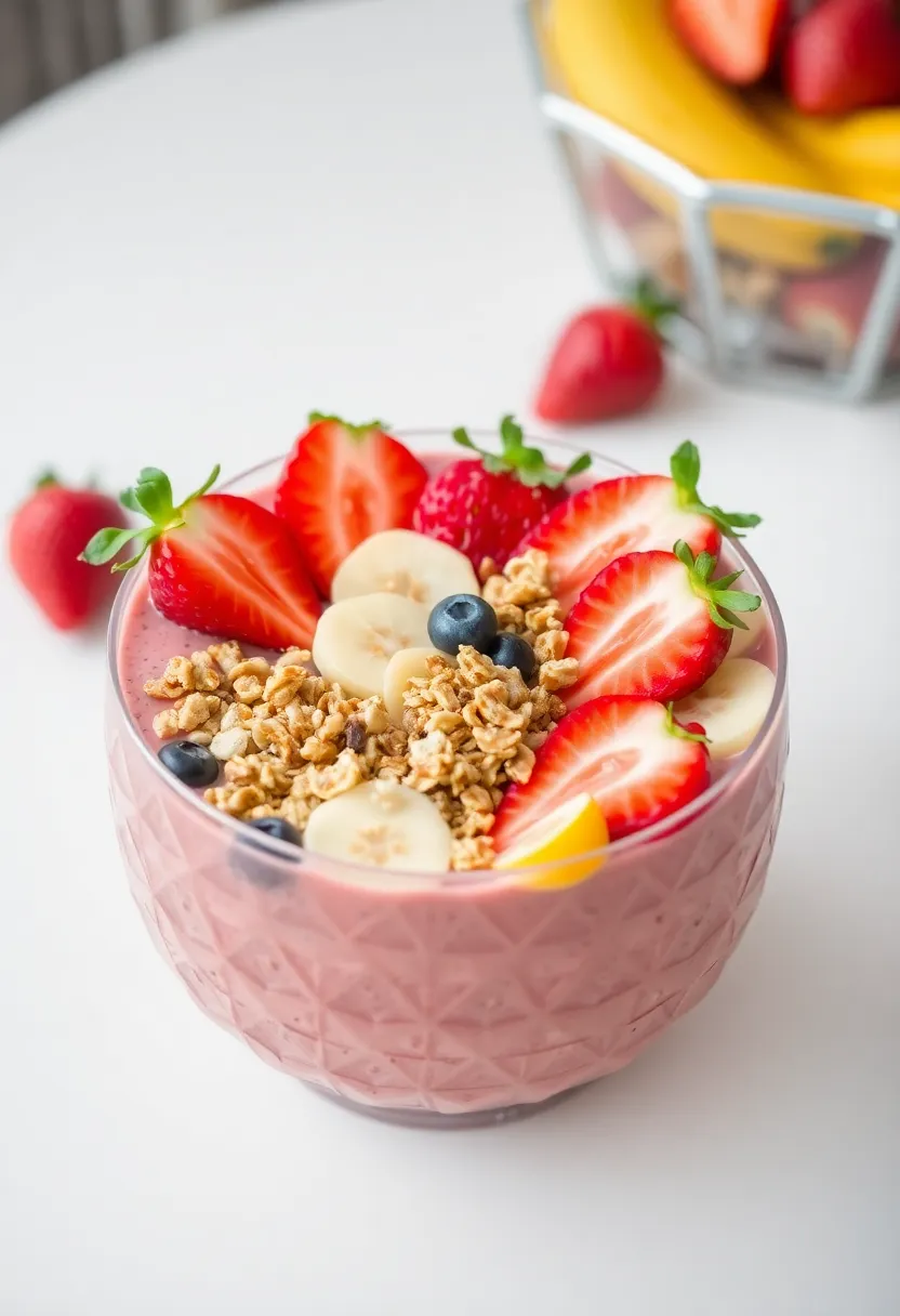 30 Strawberry Ice Cream Dessert Recipes Everyone Will Enjoy 22 30 Strawberry Ice Cream Dessert Recipes Everyone Will Enjoy - 22. Strawberry Protein Smoothie Bowl