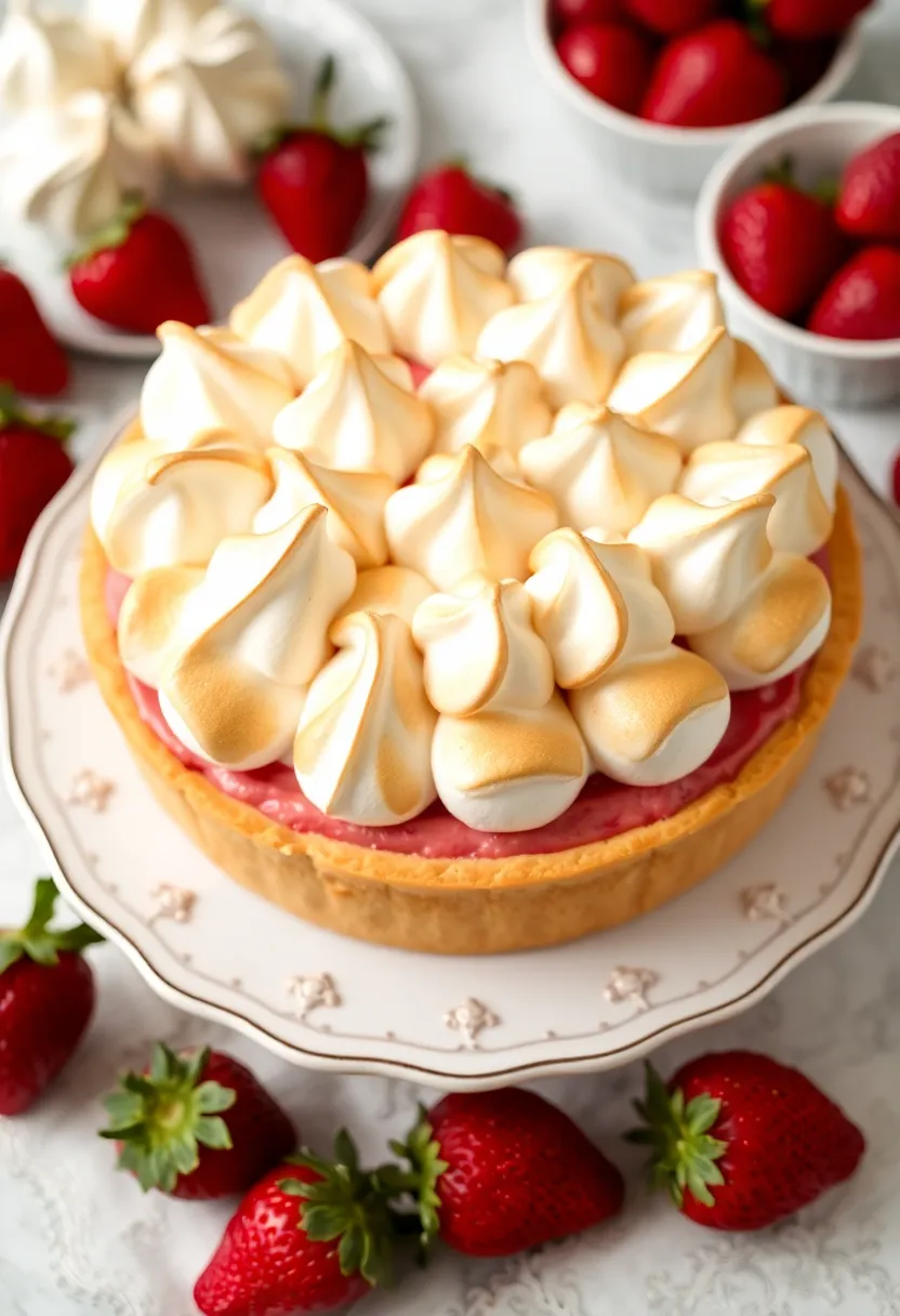 30 Strawberry Ice Cream Dessert Recipes Everyone Will Enjoy 23 30 Strawberry Ice Cream Dessert Recipes Everyone Will Enjoy - 23. Strawberry Meringue Pie