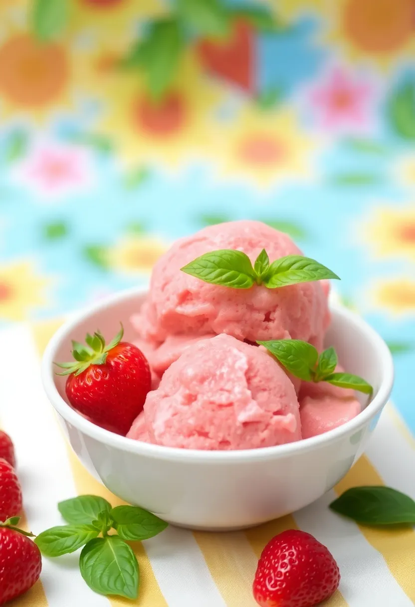 30 Strawberry Ice Cream Dessert Recipes Everyone Will Enjoy 24 30 Strawberry Ice Cream Dessert Recipes Everyone Will Enjoy - 24. Strawberry Basil Sorbet