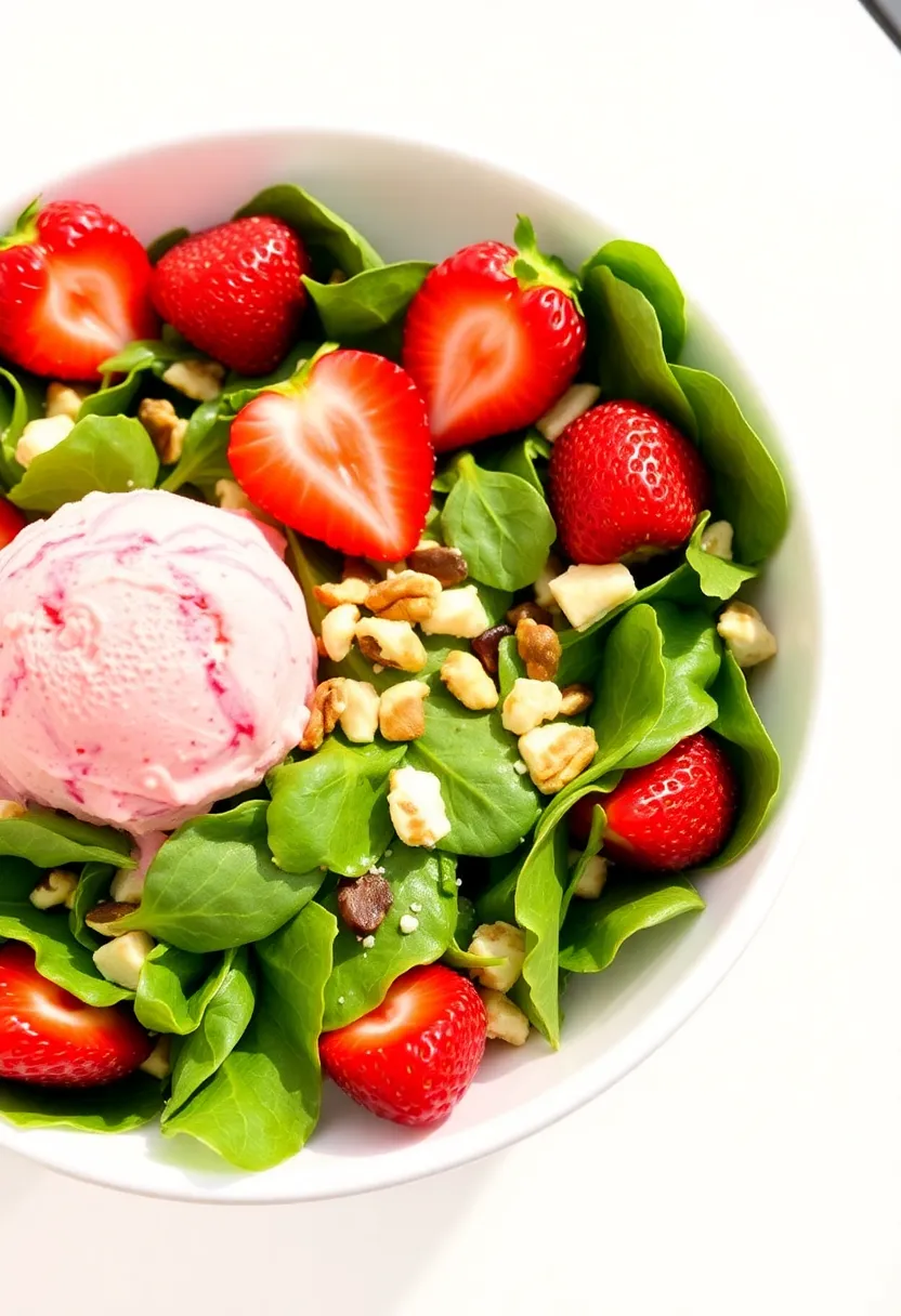 30 Strawberry Ice Cream Dessert Recipes Everyone Will Enjoy 27 30 Strawberry Ice Cream Dessert Recipes Everyone Will Enjoy - 27. Strawberry Spinach Salad with Ice Cream