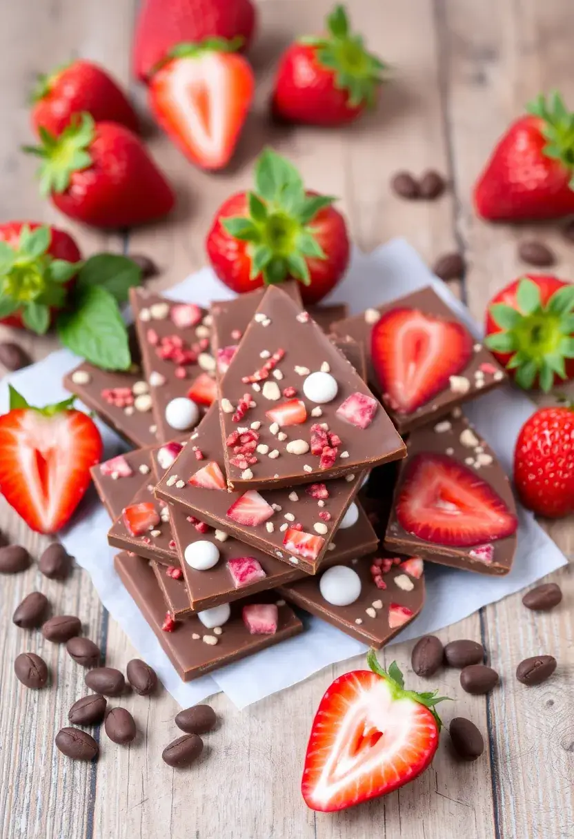 30 Strawberry Ice Cream Dessert Recipes Everyone Will Enjoy 28 30 Strawberry Ice Cream Dessert Recipes Everyone Will Enjoy - 28. Strawberry Chocolate Bark