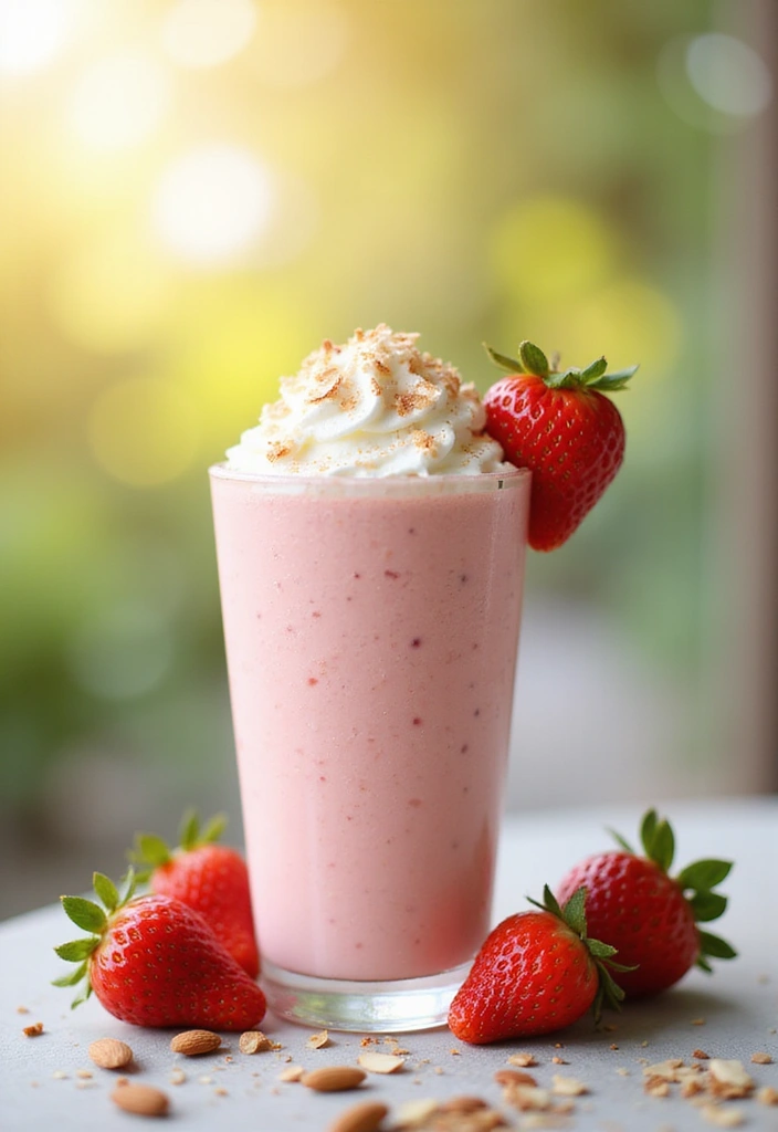 30 Strawberry Ice Cream Dessert Recipes Everyone Will Enjoy 6 30 Strawberry Ice Cream Dessert Recipes Everyone Will Enjoy - 6. Strawberry Almond Milkshake