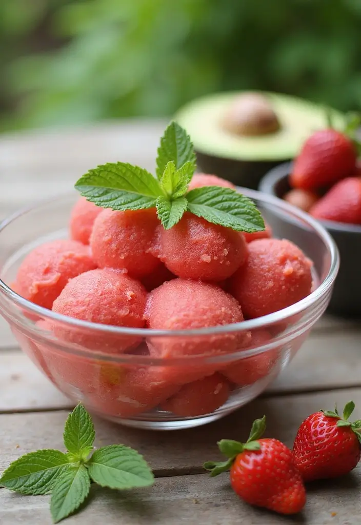 30 Strawberry Ice Cream Dessert Recipes Everyone Will Enjoy 8 30 Strawberry Ice Cream Dessert Recipes Everyone Will Enjoy - 8. Strawberry Avocado Sorbet