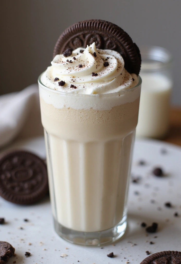 30 Vanilla Ice Cream Milkshake Recipes That Never Fail 11 30 Vanilla Ice Cream Milkshake Recipes That Never Fail - 11. Cookies and Cream Vanilla Milkshake