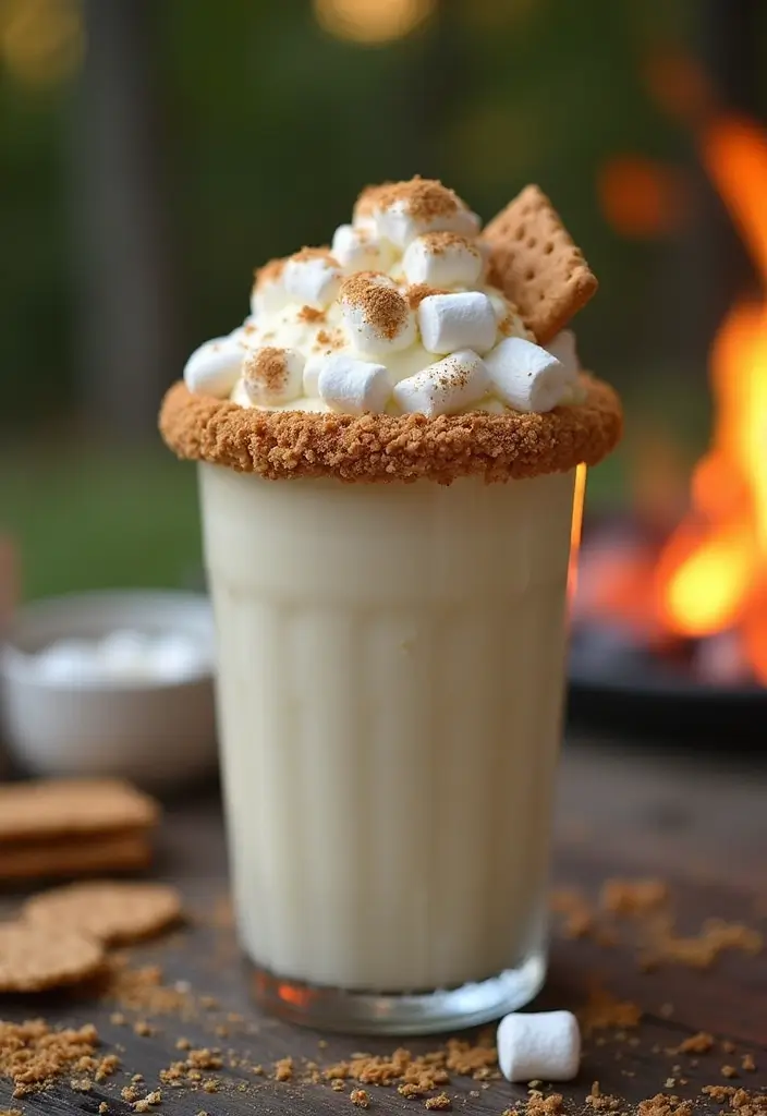 30 Vanilla Ice Cream Milkshake Recipes That Never Fail 13 30 Vanilla Ice Cream Milkshake Recipes That Never Fail - 13. S’mores Vanilla Milkshake