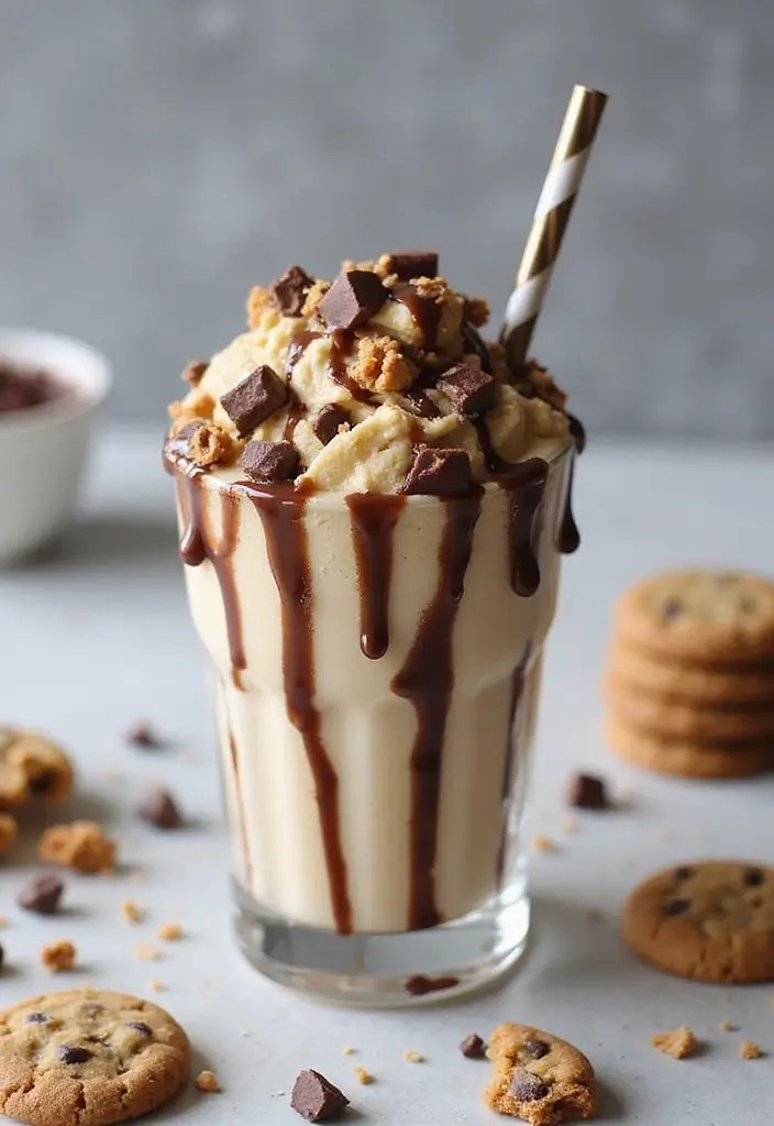 30 Vanilla Ice Cream Milkshake Recipes That Never Fail 4 30 Vanilla Ice Cream Milkshake Recipes That Never Fail - 4. Cookie Dough Vanilla Milkshake