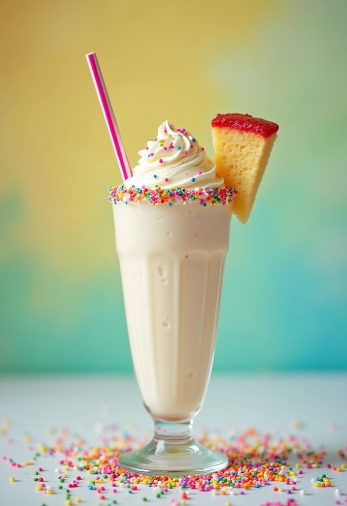 30 Vanilla Ice Cream Milkshake Recipes That Never Fail 8 30 Vanilla Ice Cream Milkshake Recipes That Never Fail - 8. Birthday Cake Vanilla Milkshake