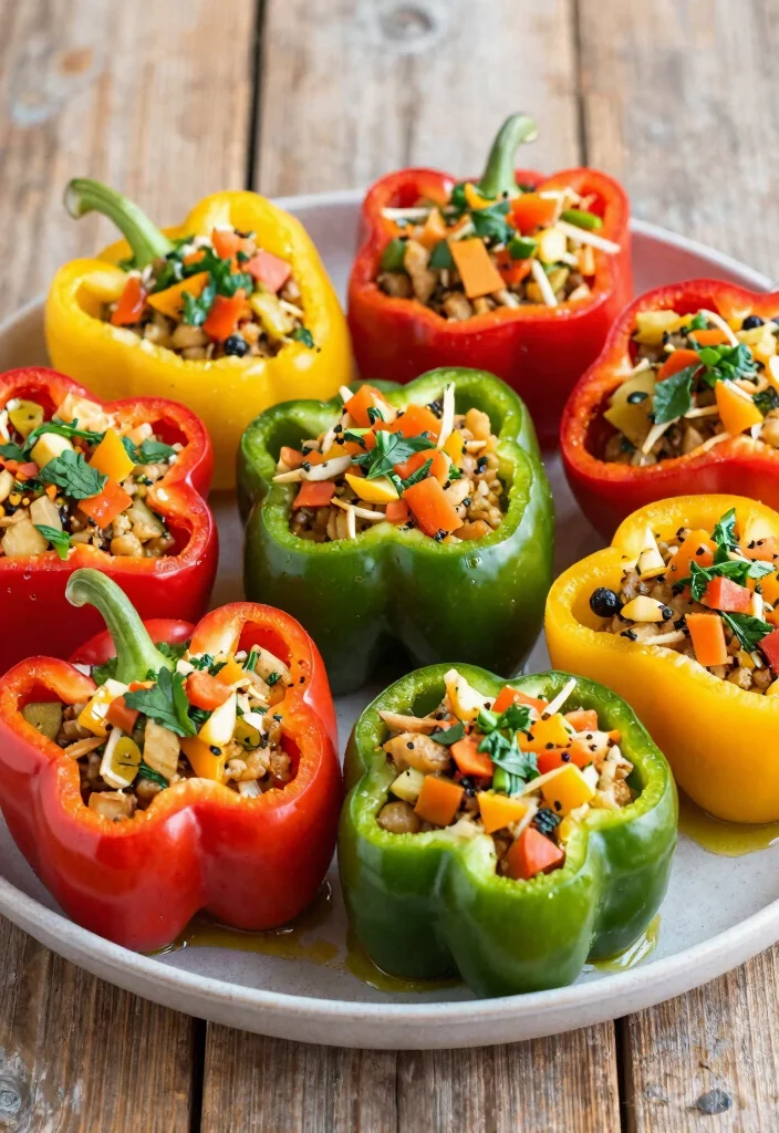 10 Charity Morgan Vegan Recipes Inspired by Comfort Classics - 5. Vegan Stuffed Bell Peppers 1