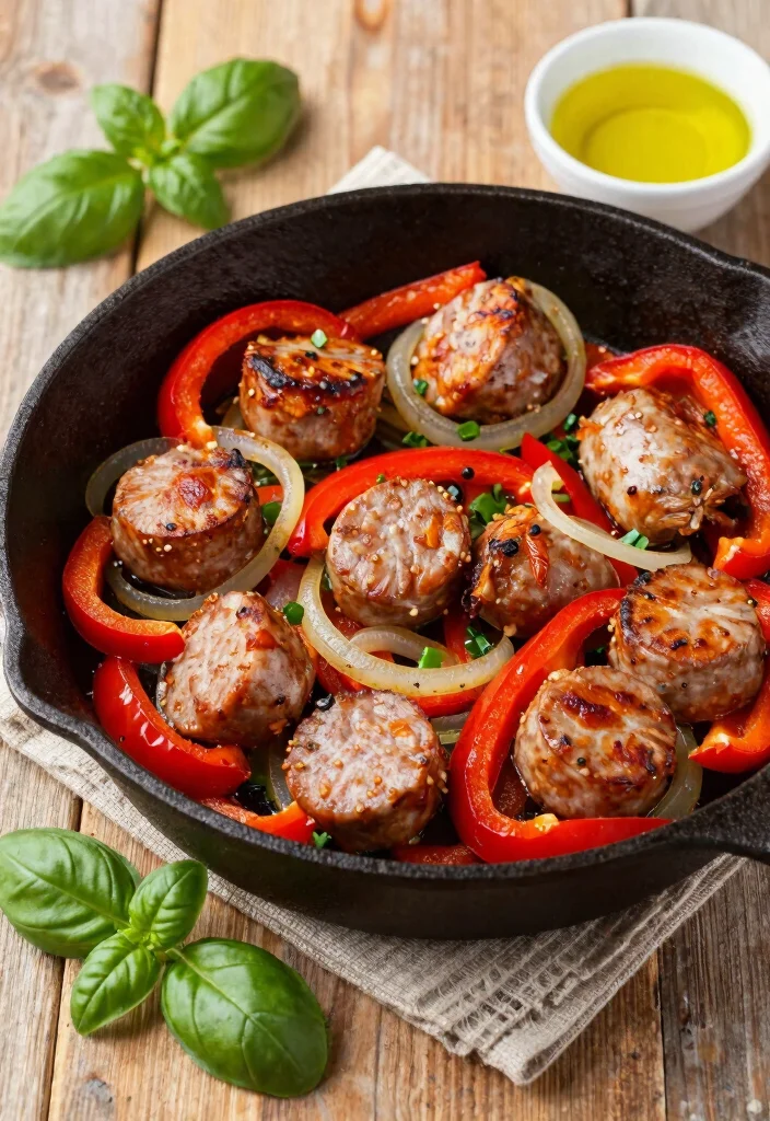 10 Fast 800 Keto Recipes for Structured Weight Loss 7. Italian Sausage and Peppers Skillet 0