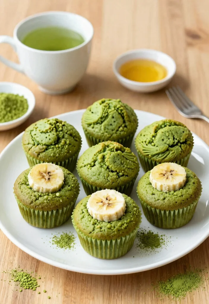 10 Healthy Banana Muffin Recipes for Easy Meal Prep 100 10 Healthy Banana Muffin Recipes for Easy Meal Prep - 10. Matcha Banana Muffins 1